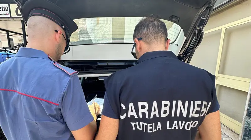 Il controllo dei carabinieri