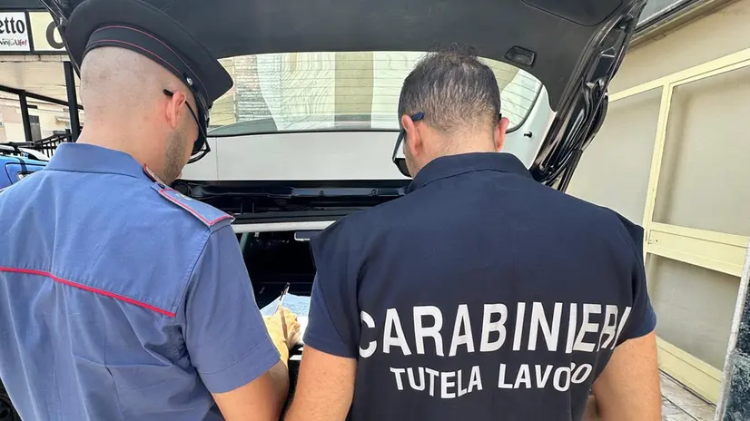 Il controllo dei carabinieri