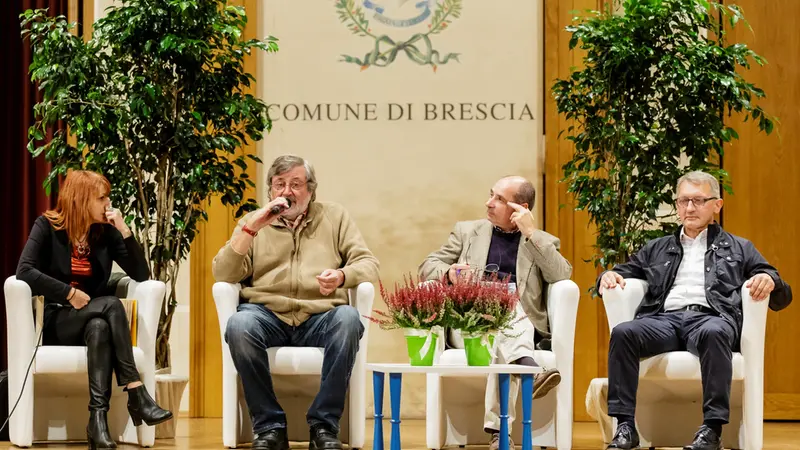 Francesco Guccini nel 2015 ospite di Librixia - Foto Maurizio Andreola