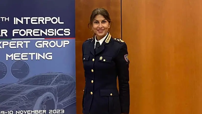 La dirigente della Polizia Stradale Federica Deledda