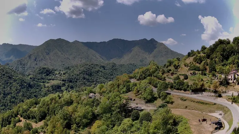 Il panorama di oggi visto da Famea di Casto - webcam di Marzio Palini