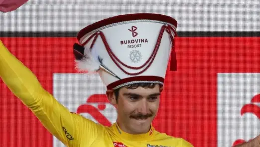 Christian Scaroni leader della classifica generale in Polonia - foto Ansa