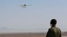 Un drone dell’aviazione iraniana in una recente immagine - Foto Ansa © www.giornaledibrescia.it