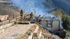 L'intervento dei Vigili del fuoco a Cervera di Darfo