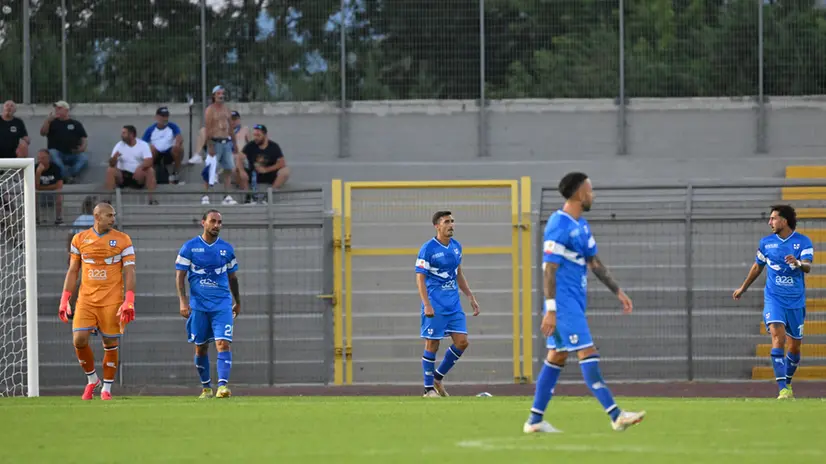 Sport Calcio Arezzo Coppa Italia Arezzo Union Brescia Nella Foto delusione union Brescia per gol Alessandro Arena (Arezzo) 09-08-2026 Agenzia NewReporter Pasotti
