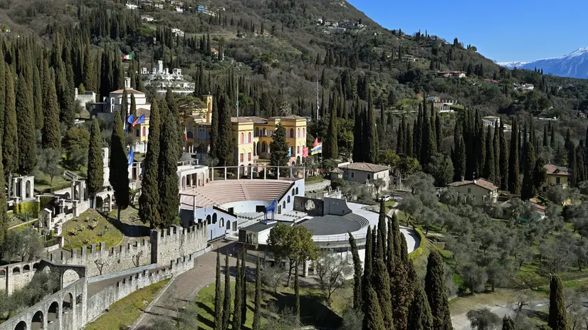 Il Vittoriale in una veduta dall'alto - Foto Augusto Rizza