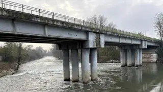 Il ponte che collega Pontevico a Robecco d'Oglio