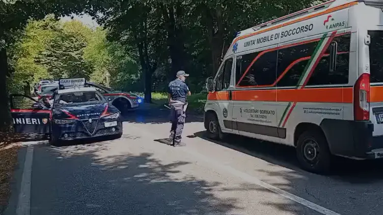 Il luogo dell'incidente in via Sebina