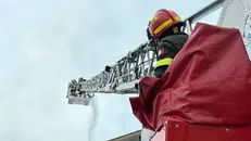 L'autoscale dei Vigili del fuoco volontari
