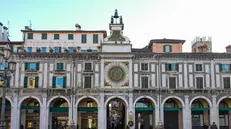 L'orologio in piazza della Loggia