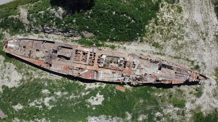 Uno dei relitti riemersi in Serbia