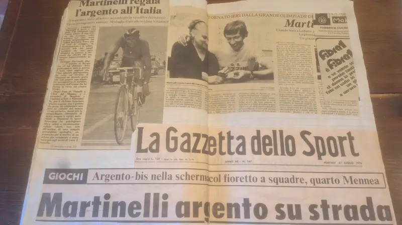 I giornali dell'epoca raccontano l'impresa olimpica di Martinelli - foto Giornale di Brescia
