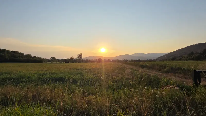 Un tramonto estivo a Mompiano - © www.giornaledibrescia.it