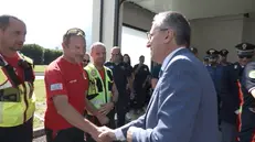 Il Prefetto nella sede del Soccorso Alpino a Esine