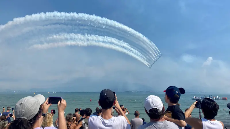 Lo spettacolo delle Frecce Tricolori