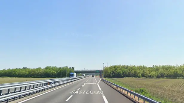 Un tratto dell'A21 nei pressi di Casteggio
