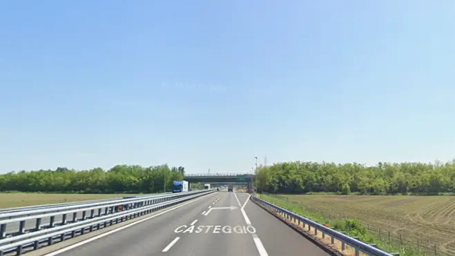 Un tratto dell'A21 nei pressi di Casteggio