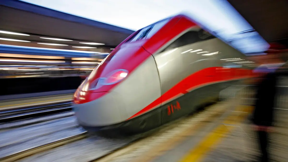 Un treno dell'alta velocità