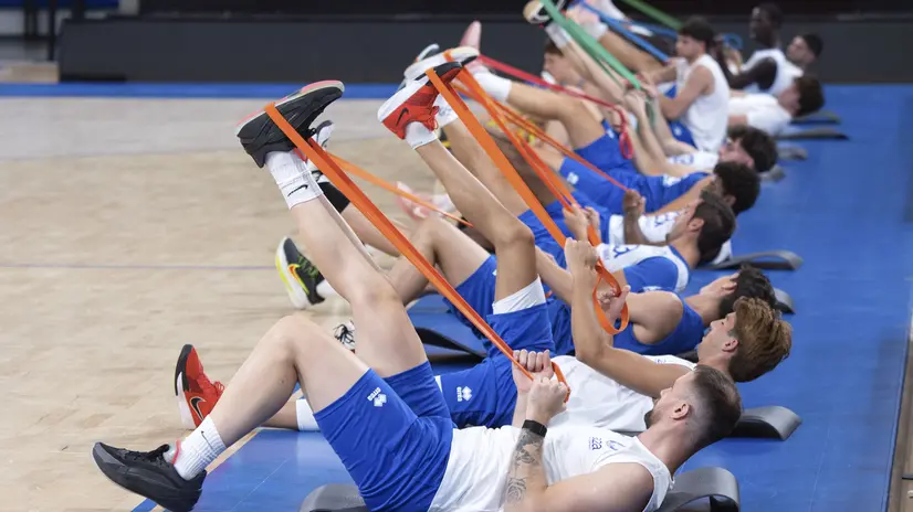 SPORT BASKET BRESCIA SERIE B PALA A2A PRIMO ALLENAMENTO A PORTE APERTE A2A LEONESSA BRESCIA NELLA FOTO MOMENTI DELL’ALLENAMENTO 17-08-2026 PIERPAOLO PAPETTI AGENZIA NEWREPORTER