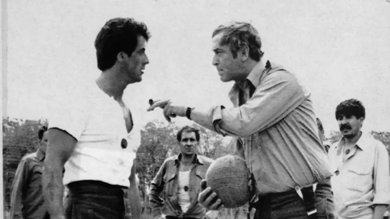 Sylvester Stallone e Michael Caine in «Fuga per la vittoria»