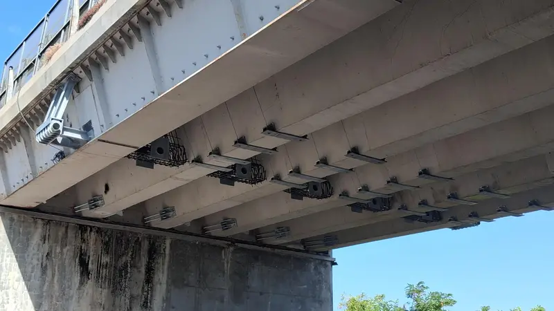 I lavori di manutenzione del ponte sulla Lenese