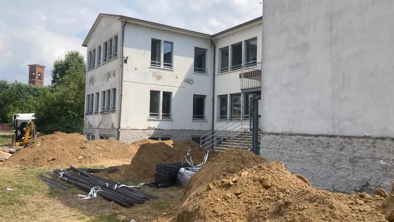 Il cantiere in una scuola - © www.giornaledibrescia.it
