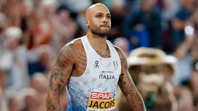 La fortuna non ha arriso agli Europei a Marcell Jacobs - Foto Ansa © www.giornaledibrescia.it