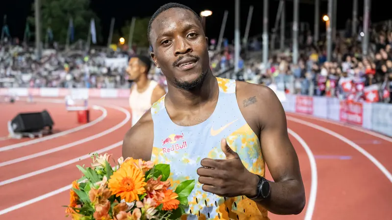 Letsile Tebogo alla Diamond League - Foto Ansa/Epa/Laurent Gillieron © www.giornaledibrescia.it