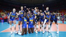 Le azzurre soddisfatte per il successo sul Montenegro nel secondo match degli Europei femminili di volley