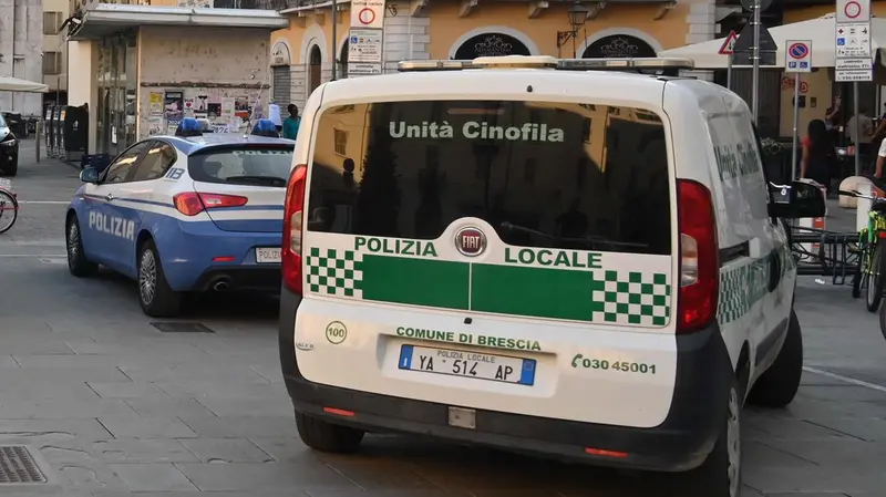 Polizia di Stato e Polizia Locale di Brescia insieme in un recente intervento al Carmine