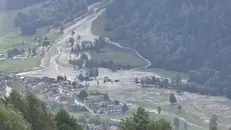 La colata detritica a Stadolina