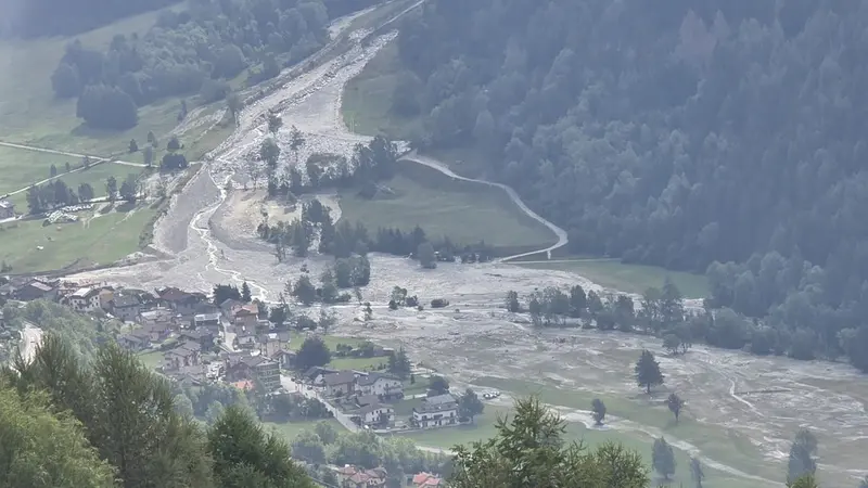 La colata detritica a Stadolina