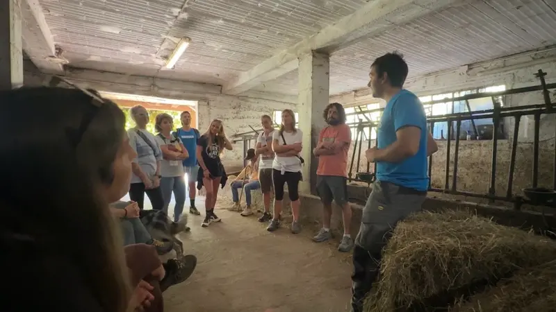 Lezione in stalla