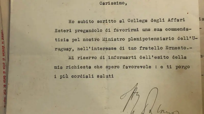 Una delle lettere