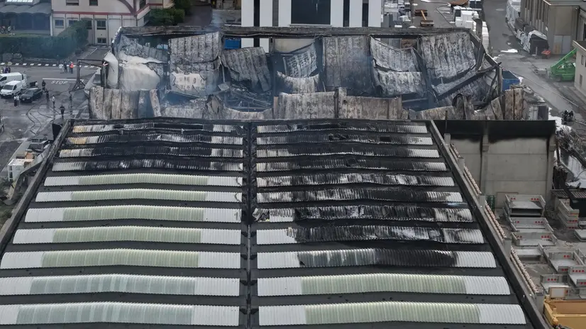 La Maxi Dolphin di Erbusco dopo l'incendio