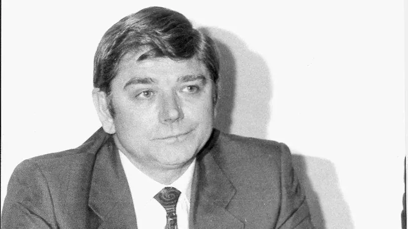 Luciano Ravelli in uno scatto d'epoca