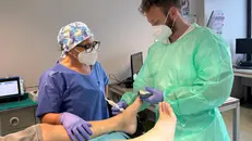 L'ambulatorio del Civile che segue i pazienti con piede diabetico
