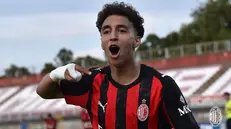 Jadid esulta dopo il gol nella finale scudetto Under 15 - Foto AC Milan