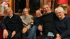 La famiglia Beschi, da sinistra: Francesco, Paolo, Vincenzo, Emanuele e Chiara