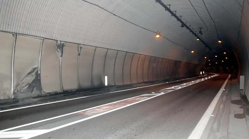 L'incidente si è verificato in galleria