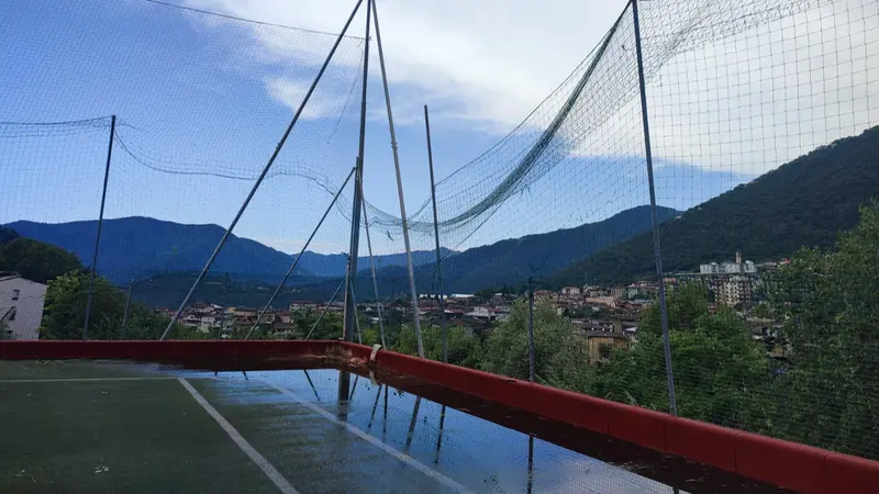 Il campo da calcio di Rossaghe