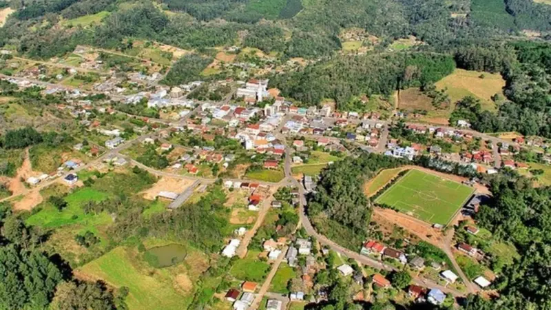 La cittadina brasiliana dall'alto