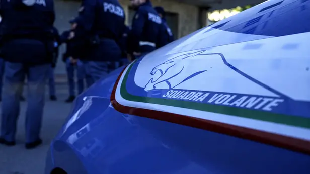 Un'auto della Squadra Volante - Foto Ansa © www.giornaledibrescia.it