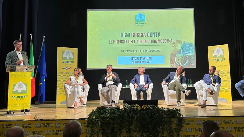Un momento del convegno «Ogni goccia Conta. Le risposte dell’agricoltura moderna»