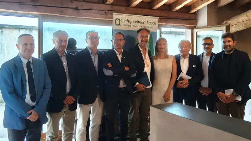 Relatori, dirigenti e ospiti del convegno di Confagricoltura a Orzinuovi
