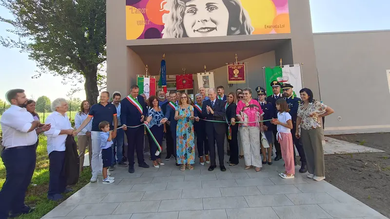 Il murales che ricorda Emanuela Loi