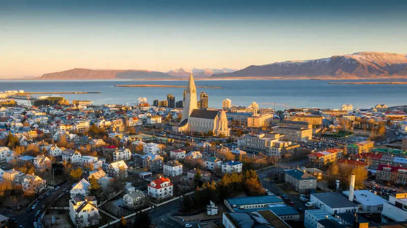 Una veduta di Reykjavik