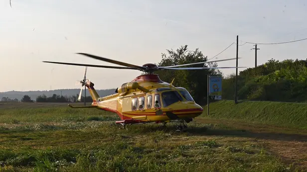 Un intervento dell'elisoccorso