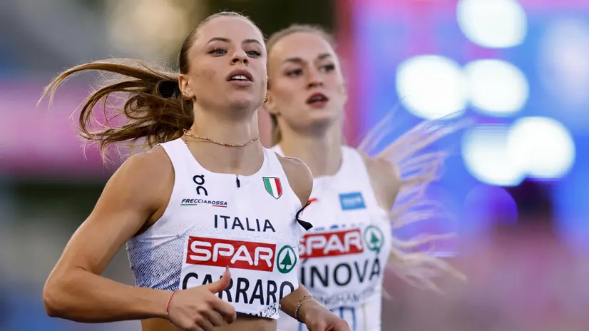 Elena Carraro ha colto la medaglia d'argento nei 100 ostacoli ai Giochi del Mediterraneo - Foto Ansa © www.giornaledibrescia.it