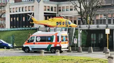 L'elicottero all'ospedale Civile, foto d'archivio